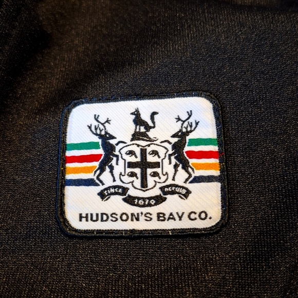 Hudson's Bay girls 7/8 black and white 2012 Olympic jacket EUC - Picture 2 of 7